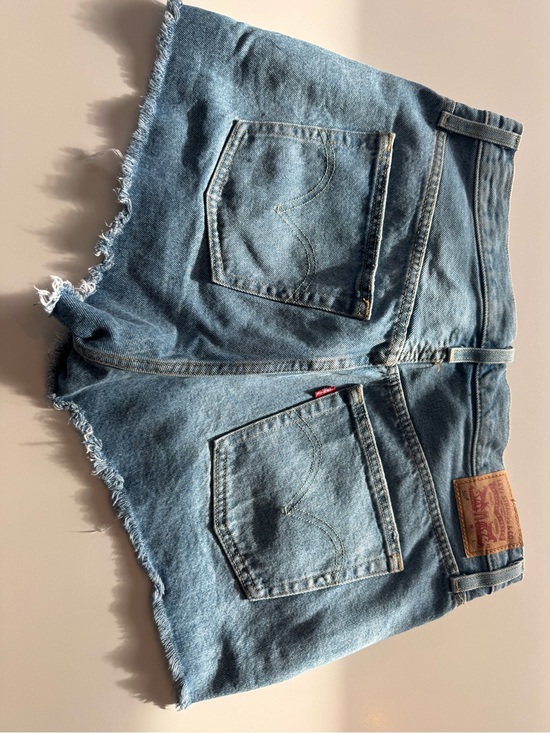 Levi's Pants - Levi's 501 Distressed Cutoff Denim Shorts - Blue